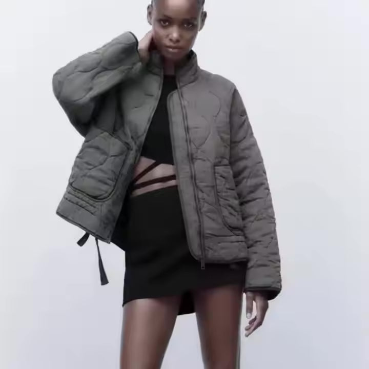 Diamond Plaid Cotton Jacket