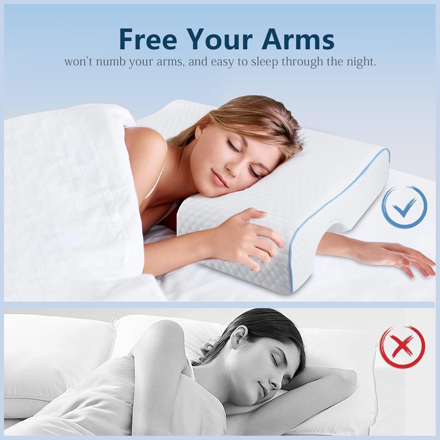 CuddleEase™ Memory Foam Pillow