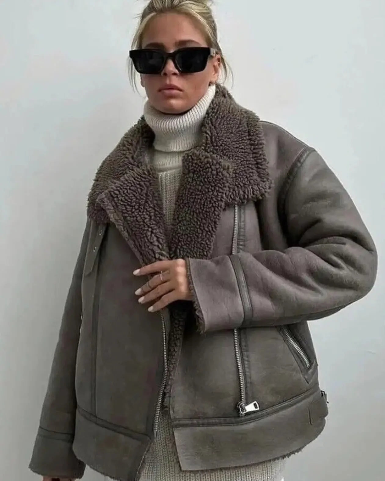 Oversized Faux Fur Jacket