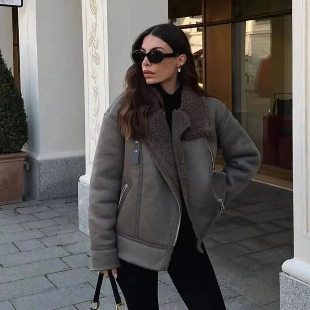 Oversized Faux Fur Jacket
