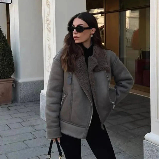 Oversized Faux Fur Jacket