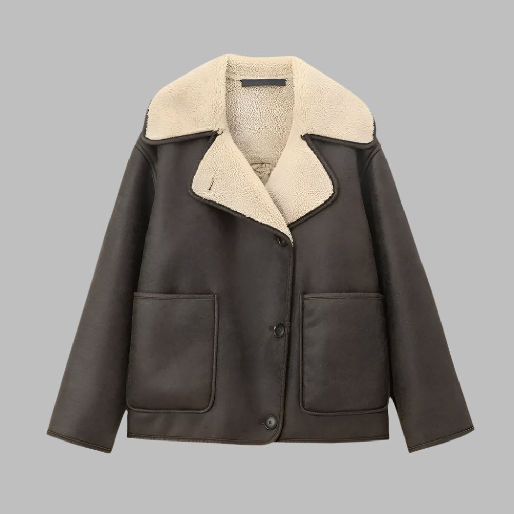 Fleece Collar Winter Coat