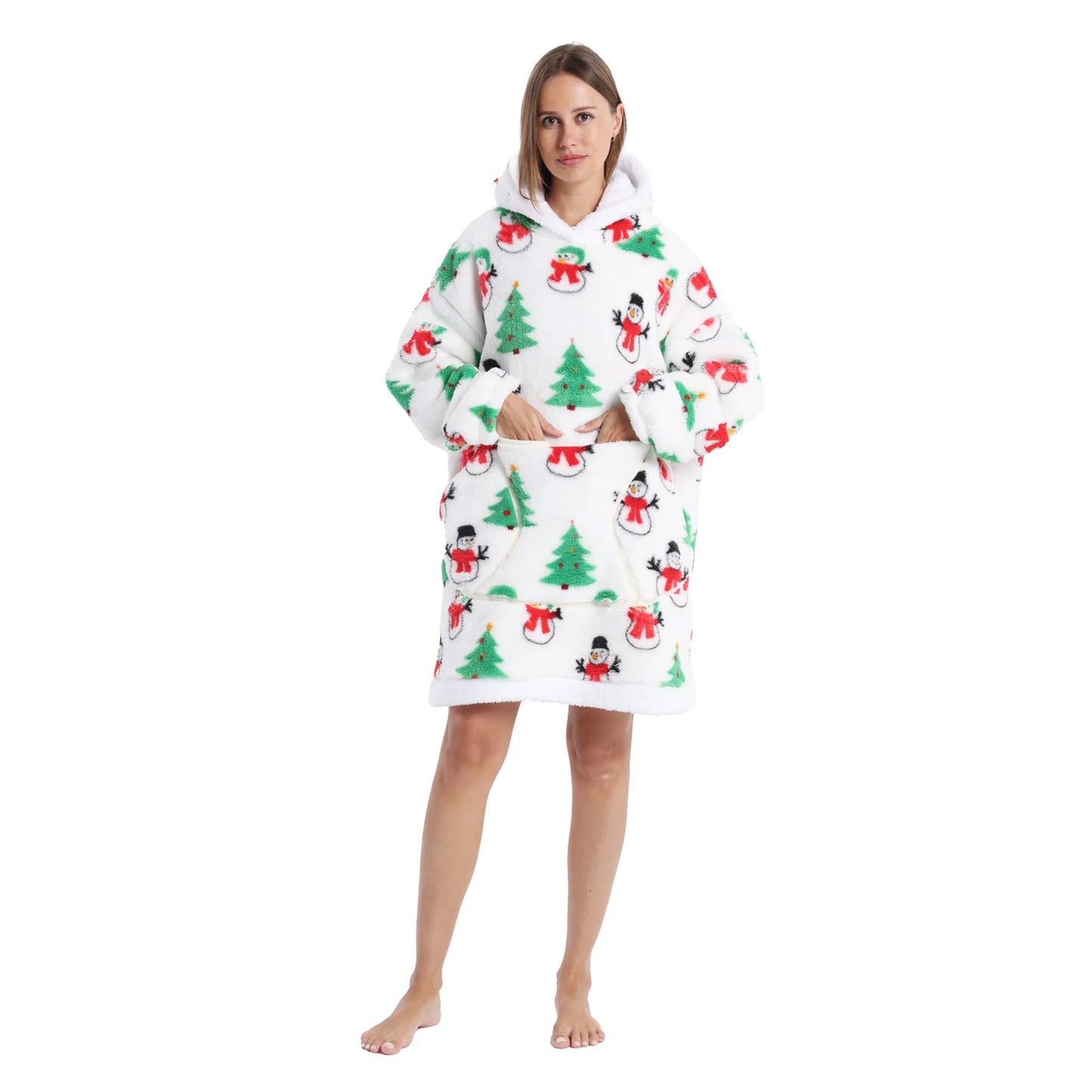 Red Snowman Hoodie