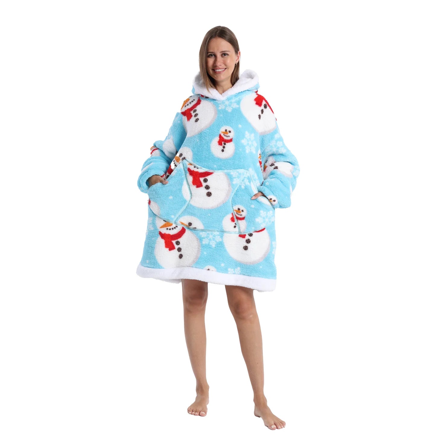 Red Snowman Hoodie