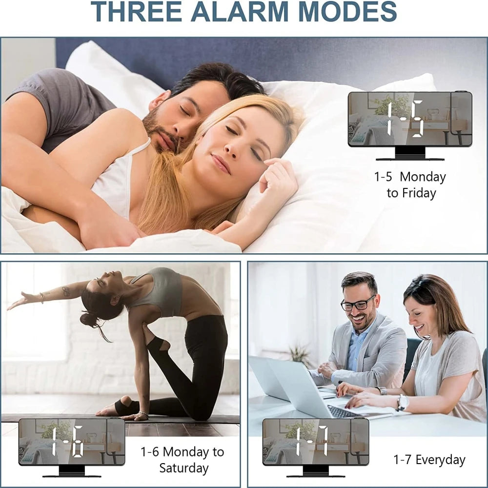 Digital Snooze Clock with Display