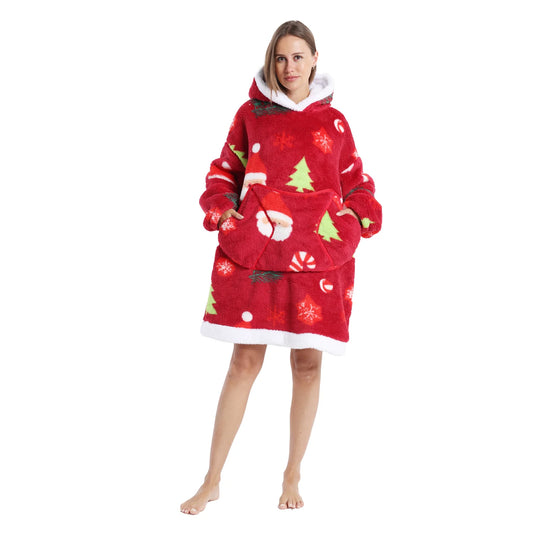 Red Snowman Hoodie