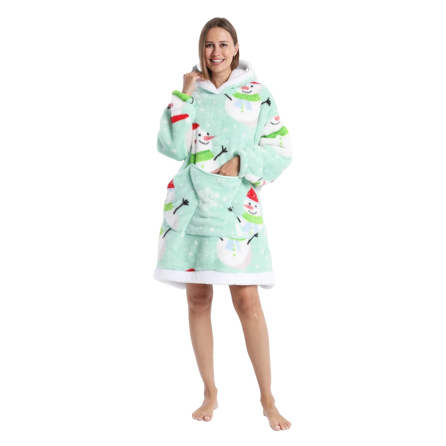 Red Snowman Hoodie